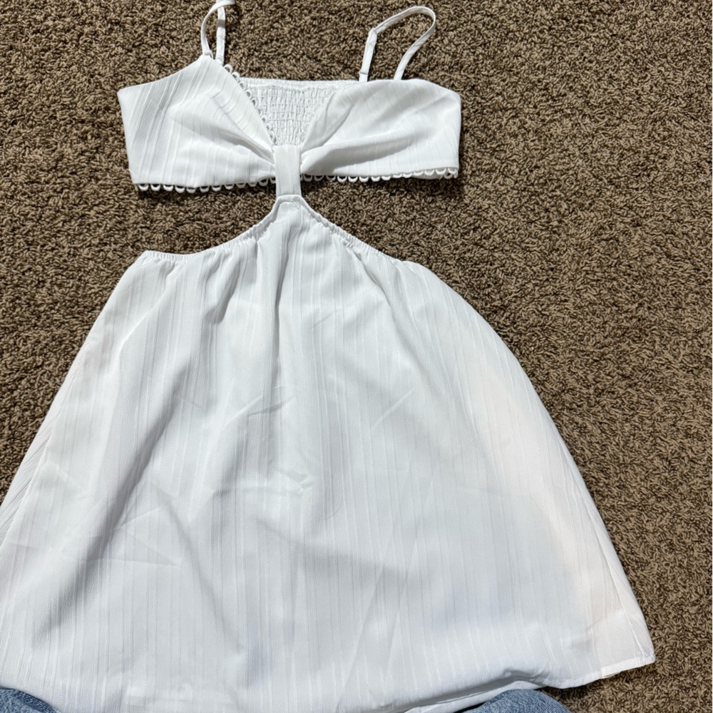 SHEIN White Cutout Dress